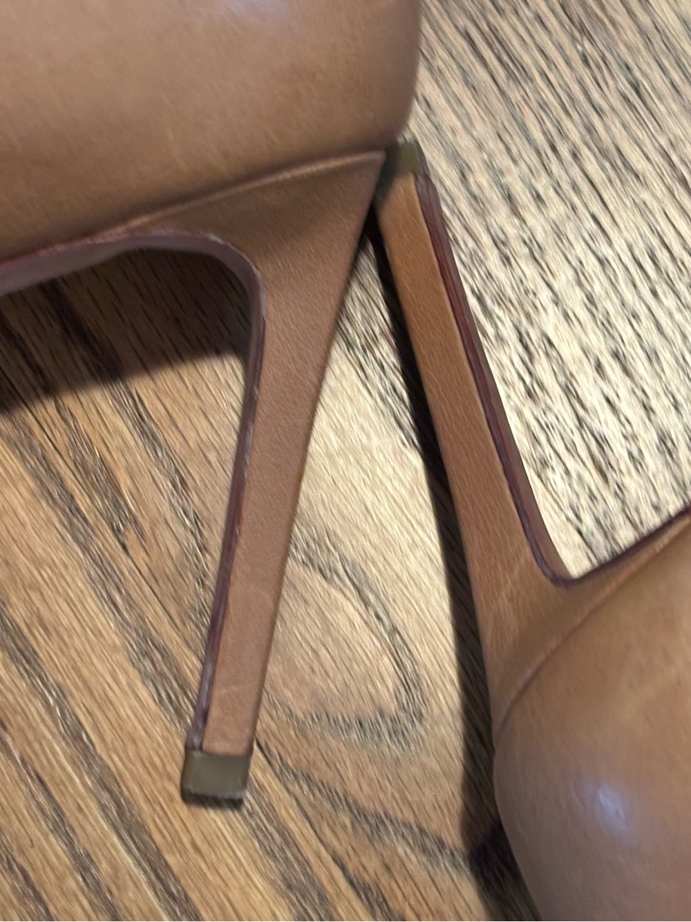 Coach Manhattan Tan Leather Ankle Strap Heels Stilettos Size US 7.5 B - Picture 8 of 11